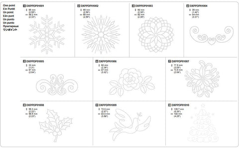 Brother SDX1200 配件 CADXPPDP01 紙蕾絲系列設計集 Paper Piercing Design Collection