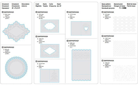 Brother SDX1200 配件 CADXPPDP01 紙蕾絲系列設計集 Paper Piercing Design Collection