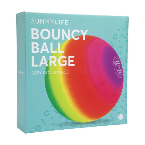 rainbow bouncy ball