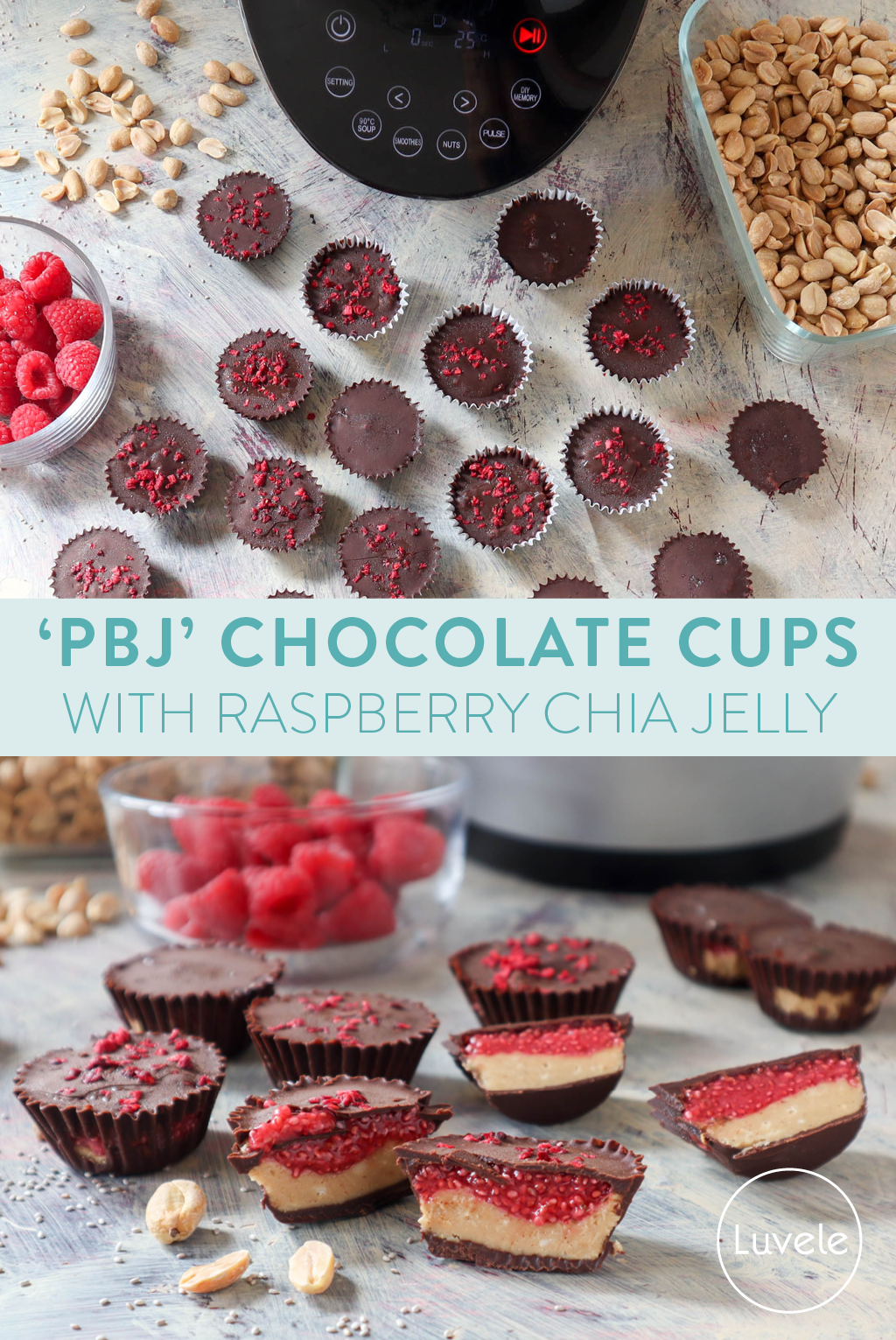 PB & J chocolate cups