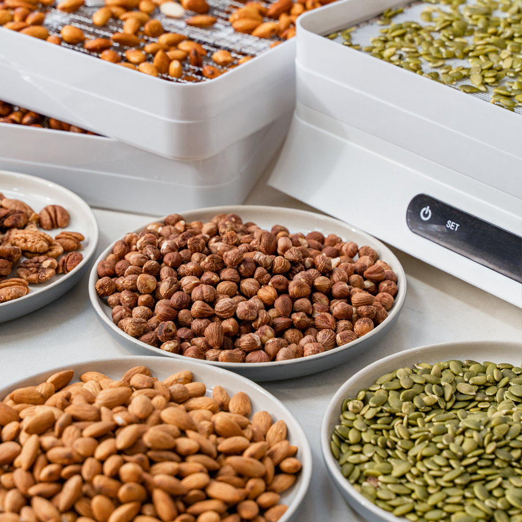 activating nuts in a food dehydrator