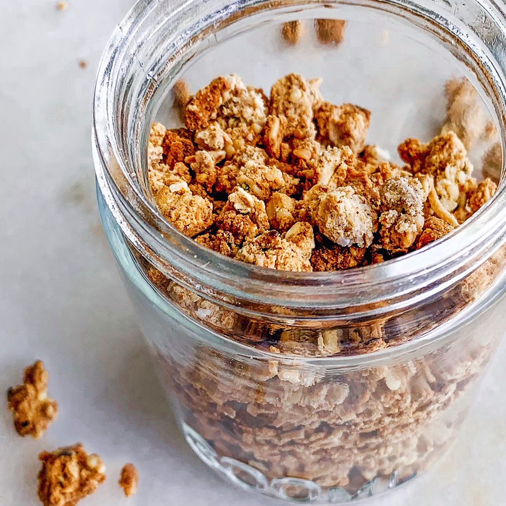oat & almond pulp granola