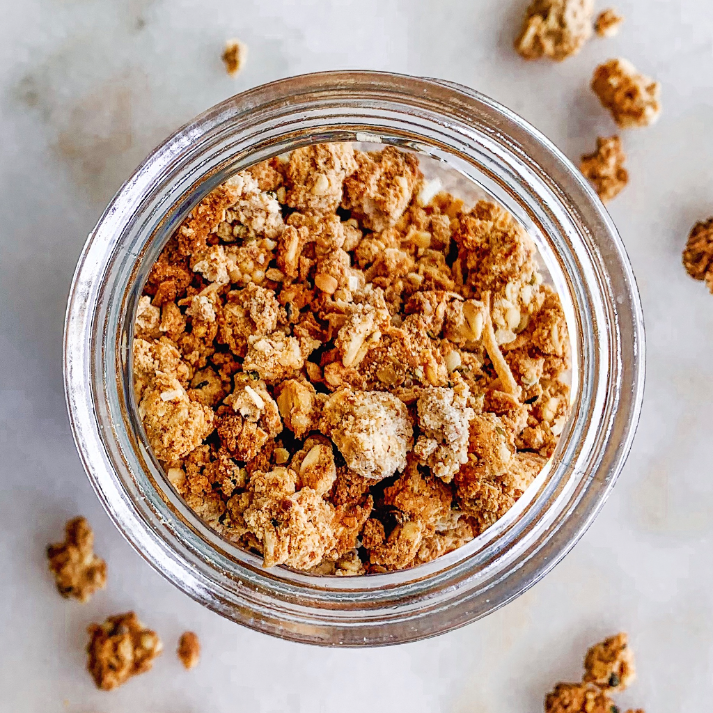 oat and almond pulp granola