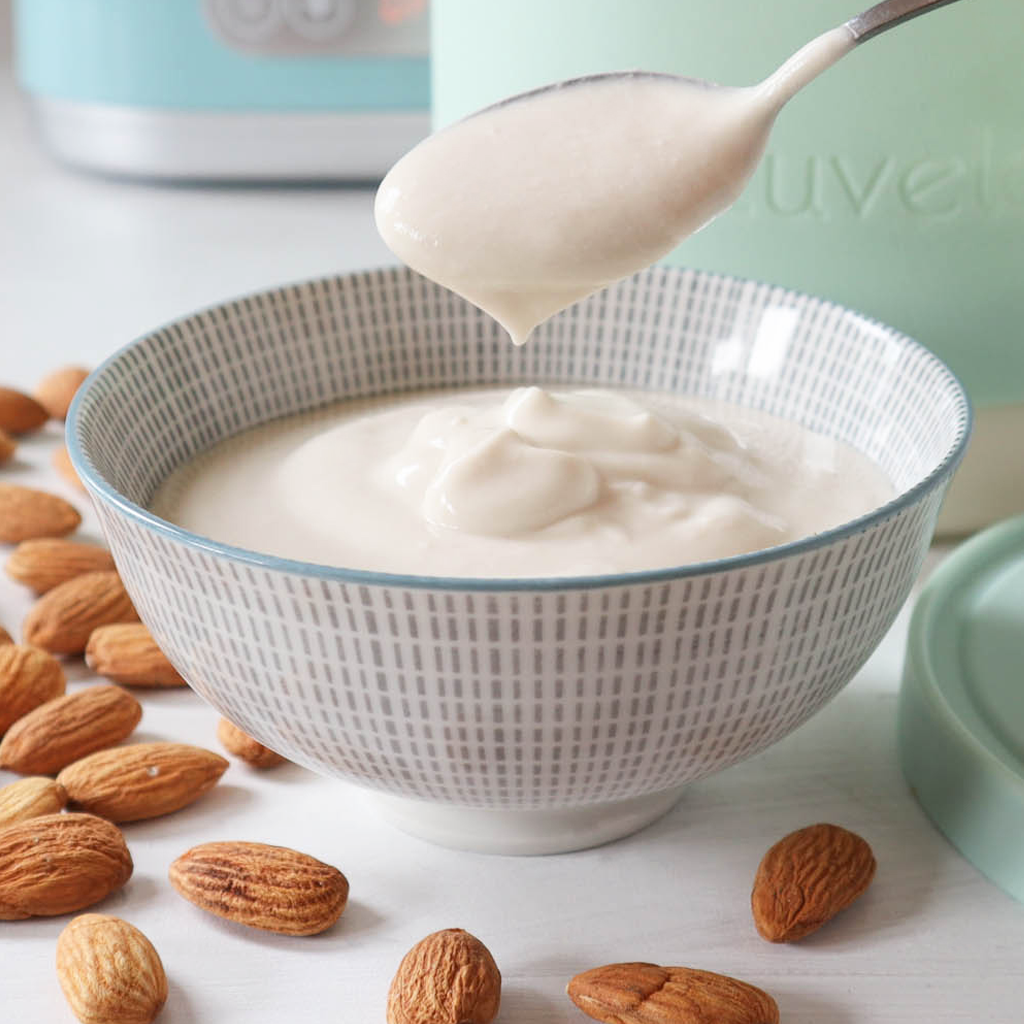 homemade almond yogurt