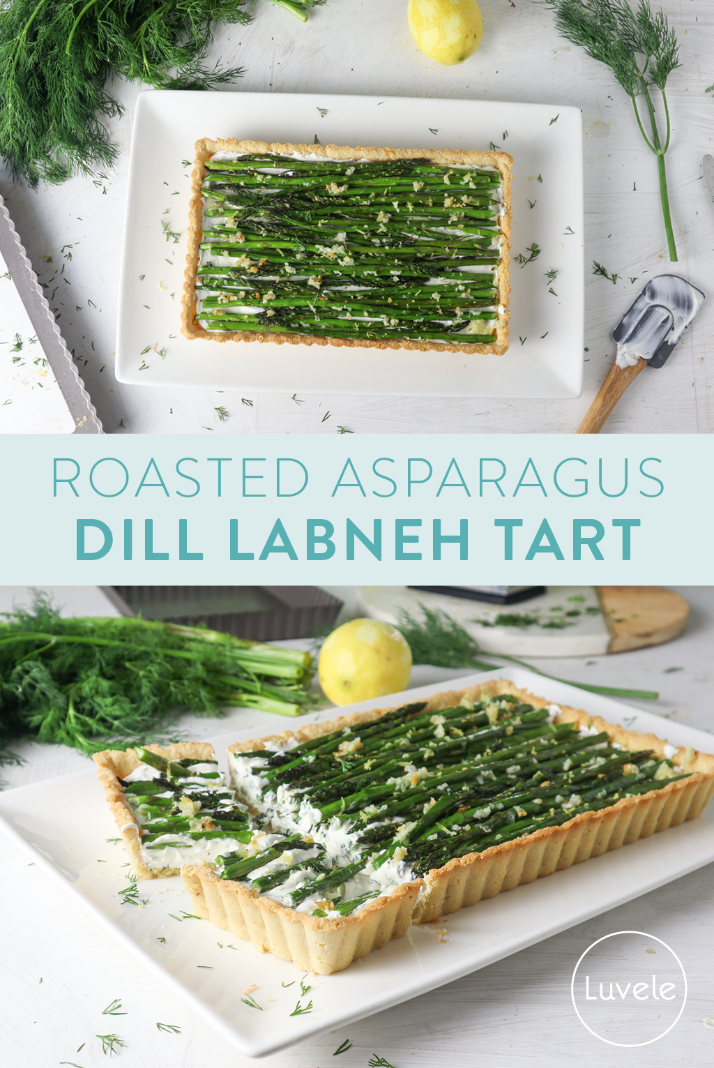 Asparagus and dill labneh tart