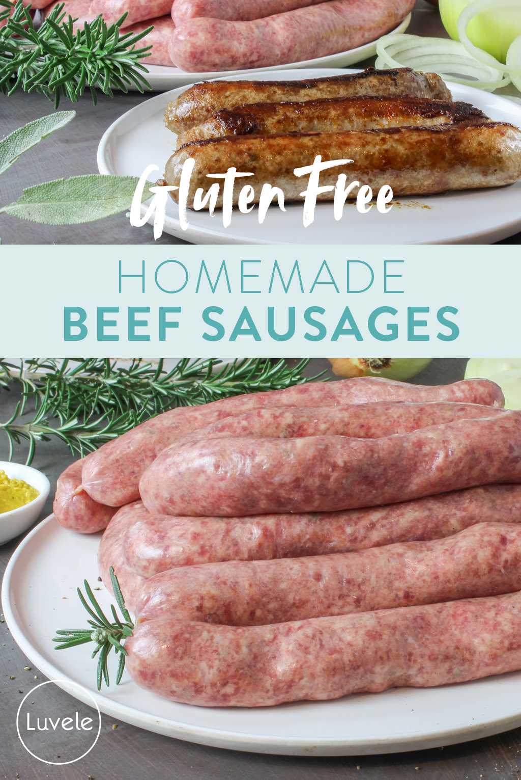 homemade beef sausages
