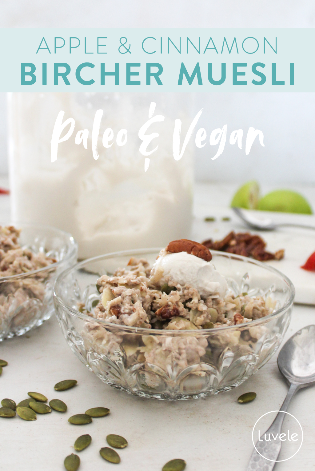 apple and cinnamon bircher muesli