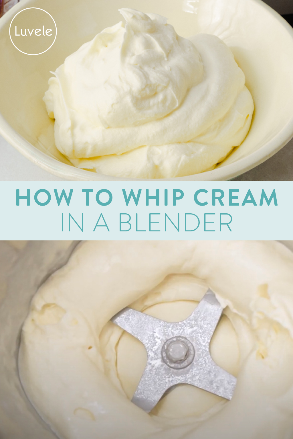 How to whip cream in a blender