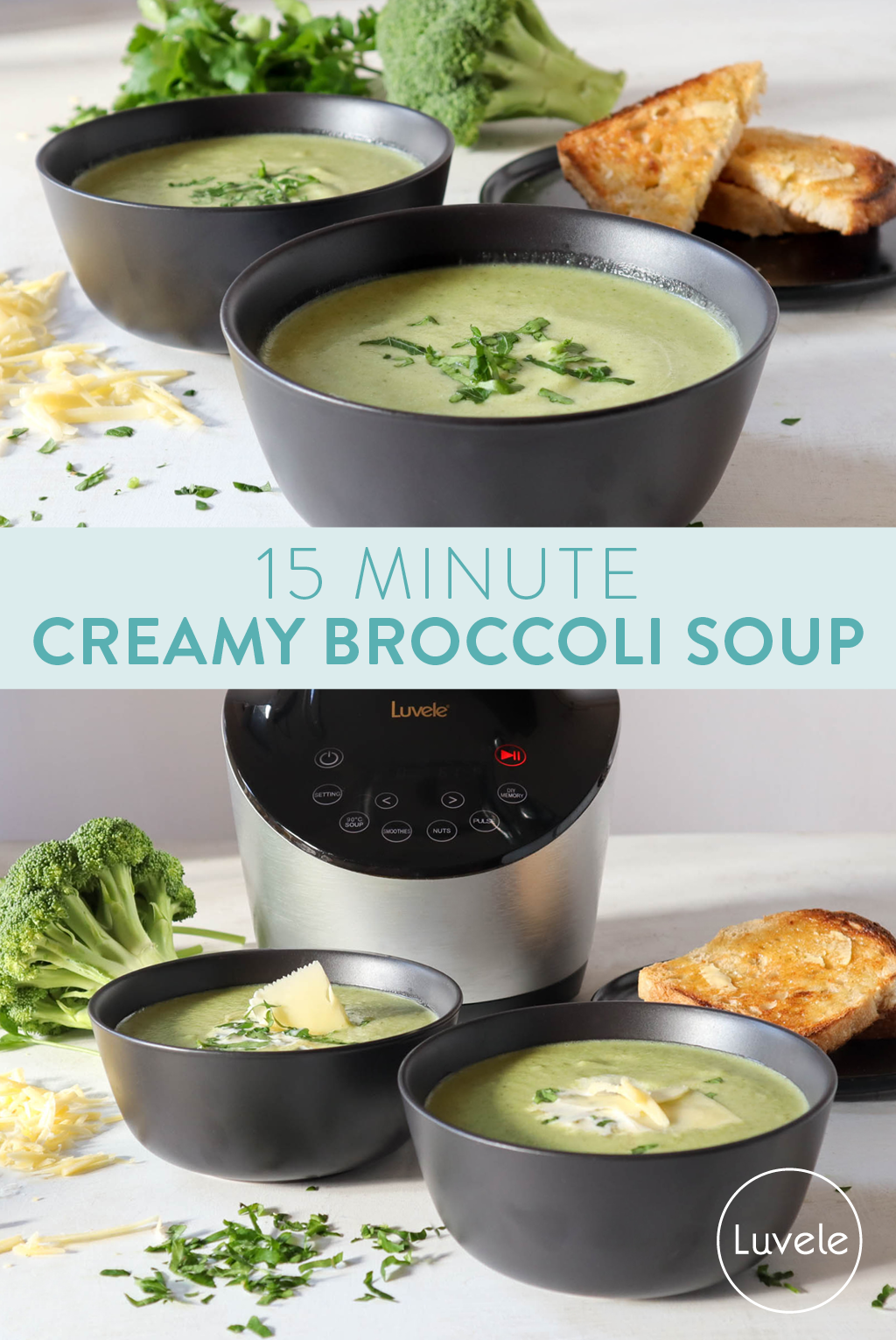 15-minute blender broccoli soup