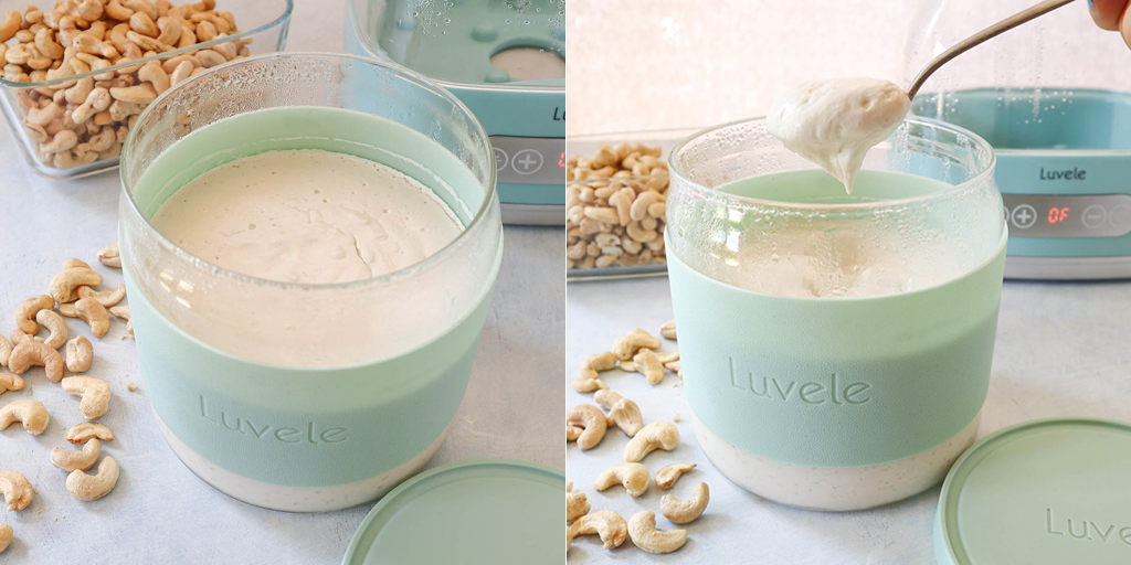 Homemade cashew yogurt