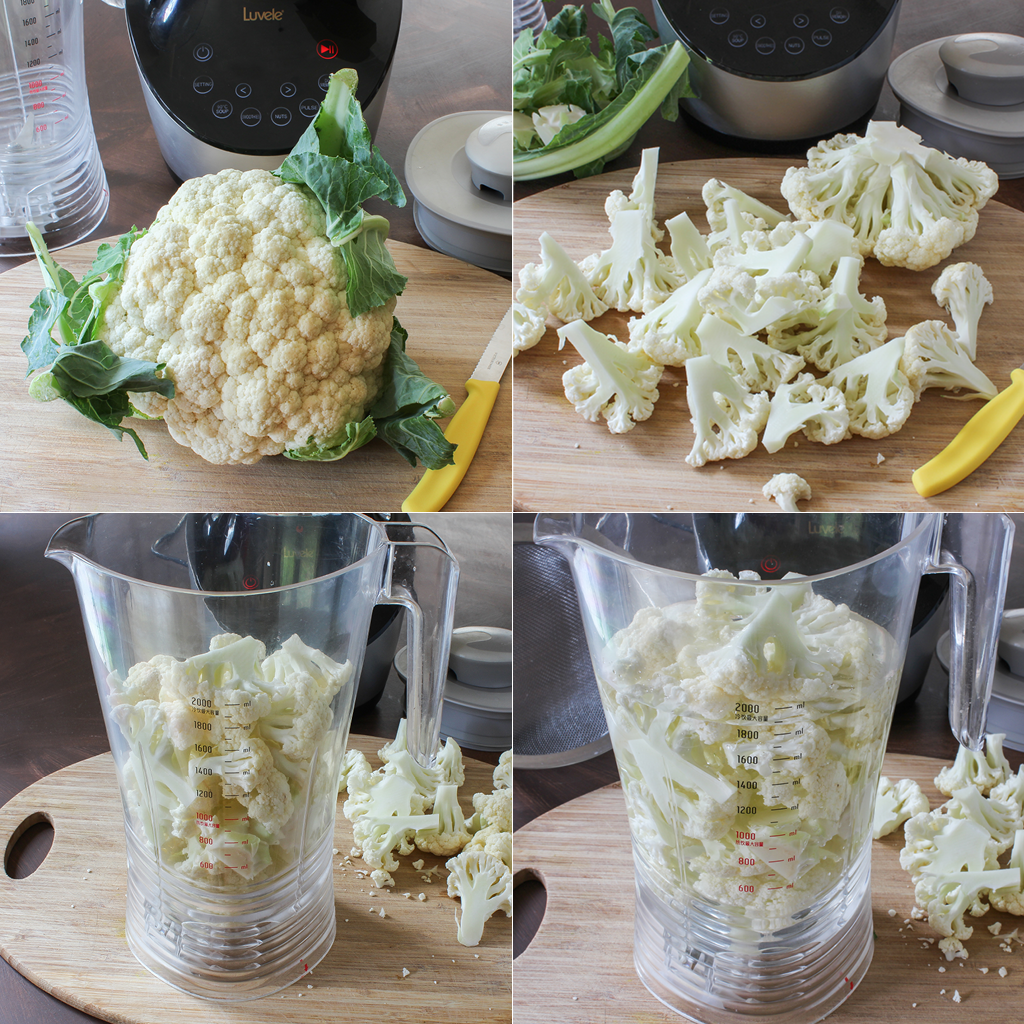 blender cauliflower rice method