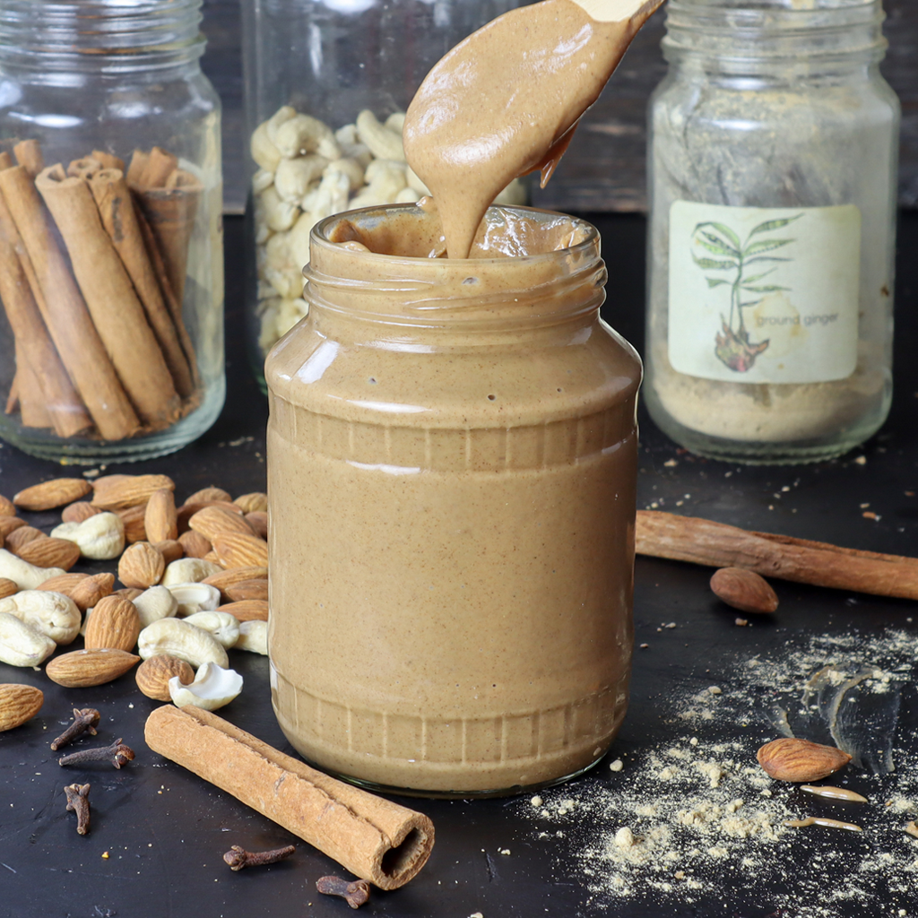 chai spice cashew and almond butter