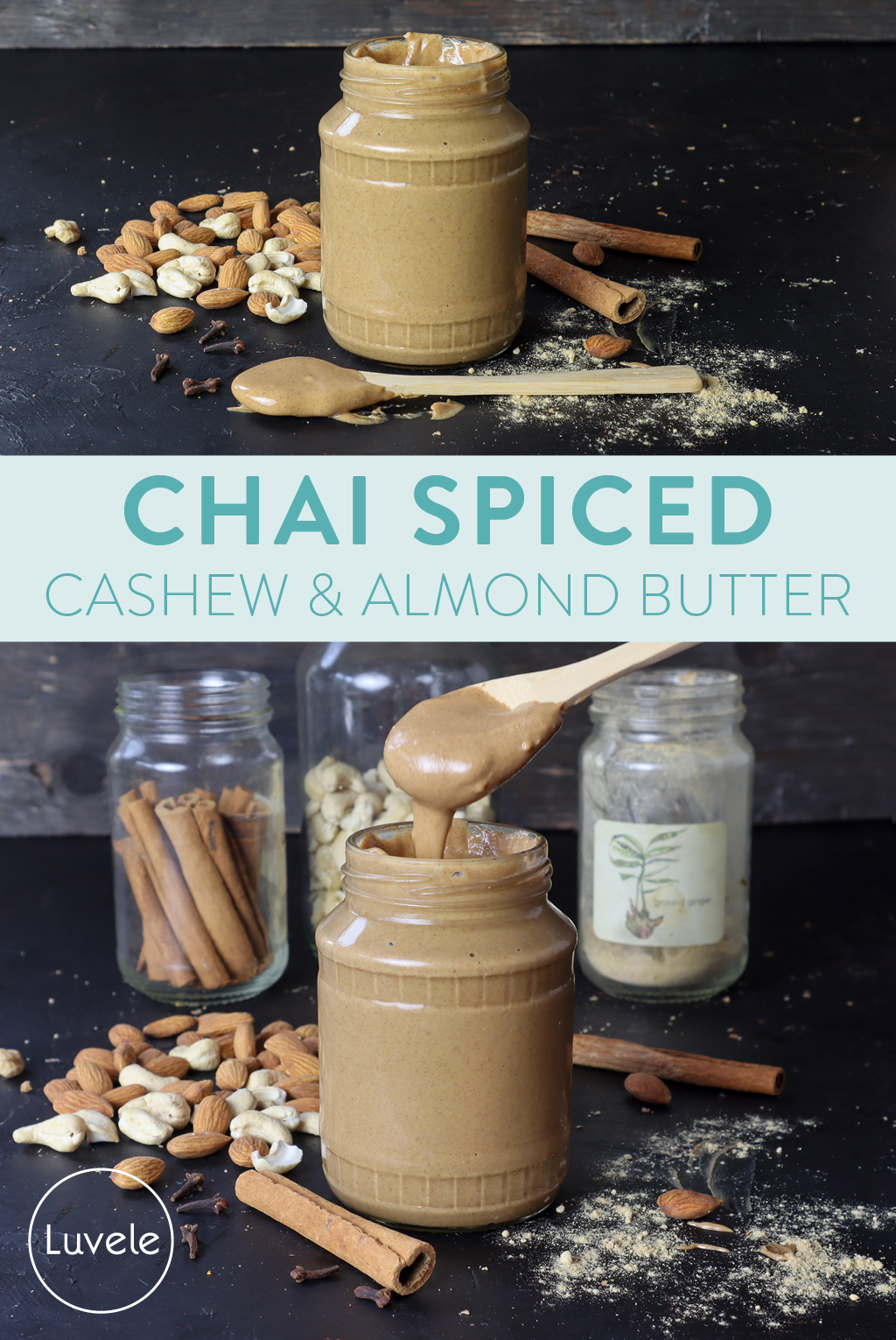 chai spiced cashew and almond butter