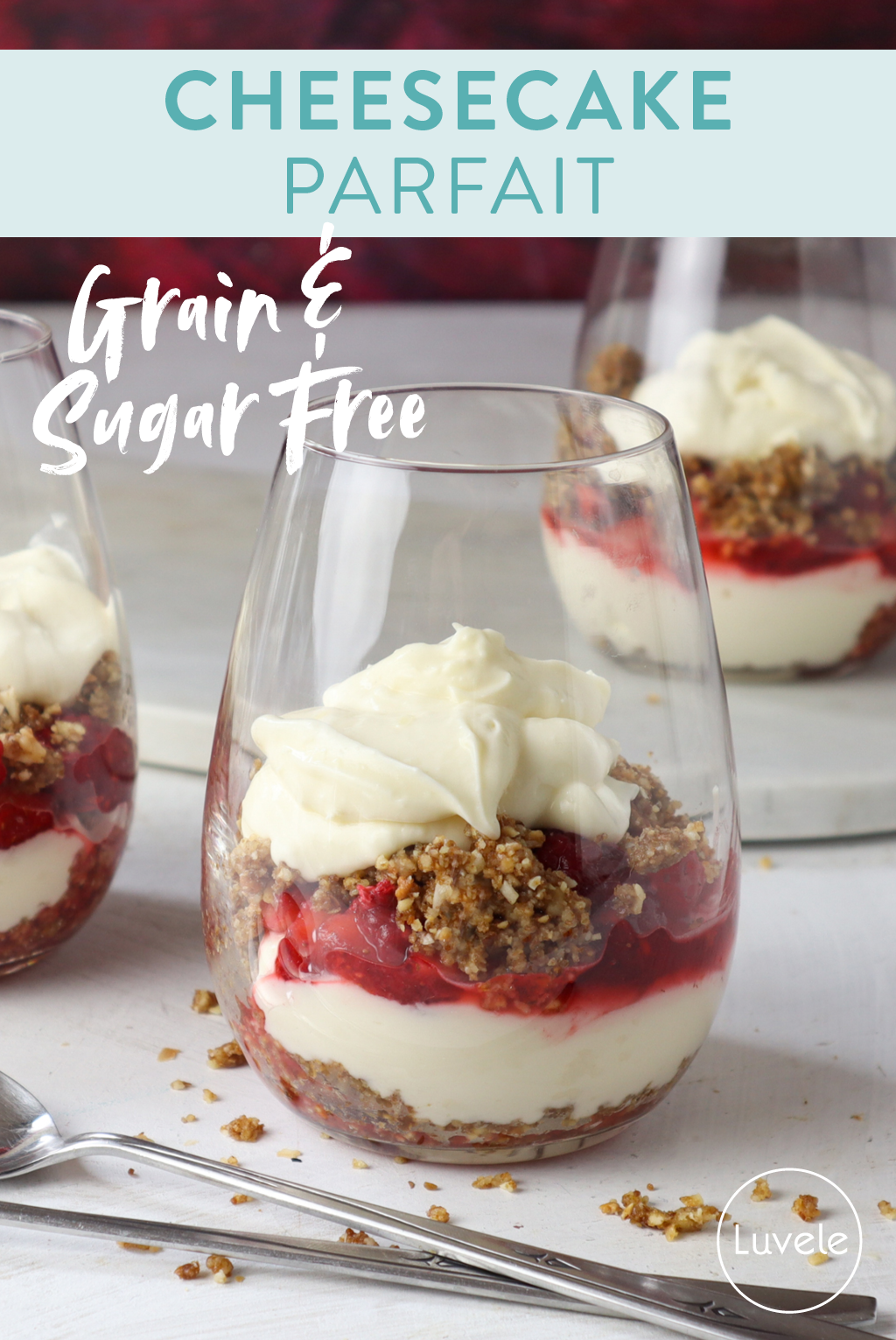 cheesecake parfait steps