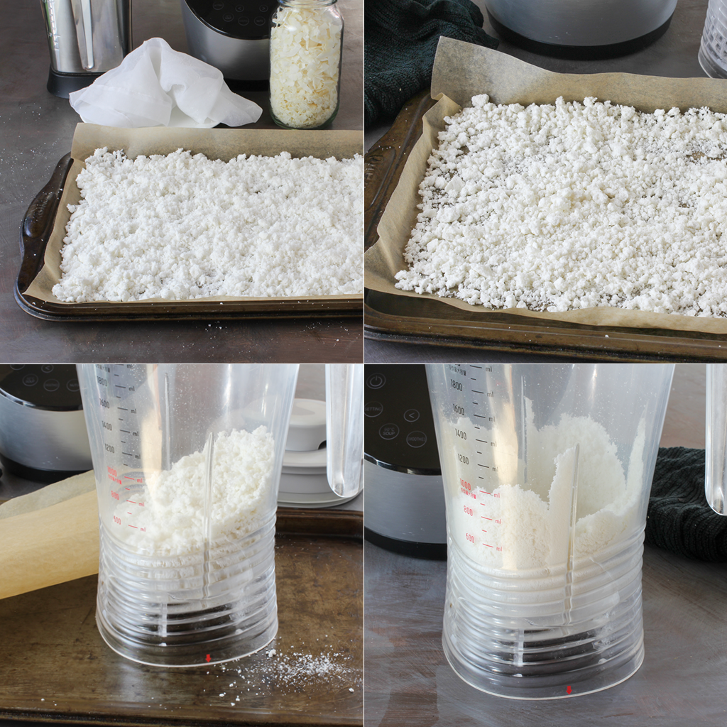 homemade coconut flour step by step