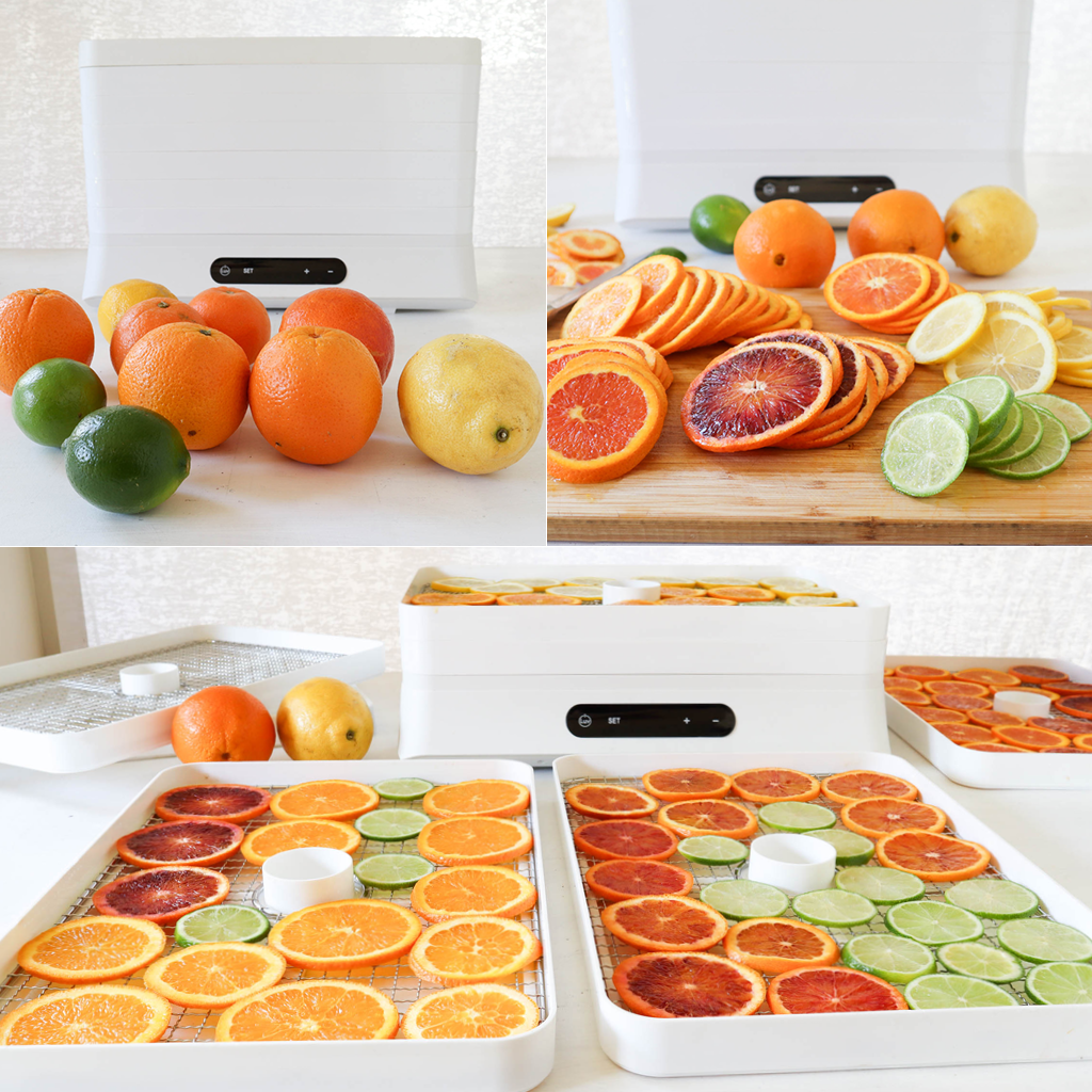 Dehydrated citrus wheels