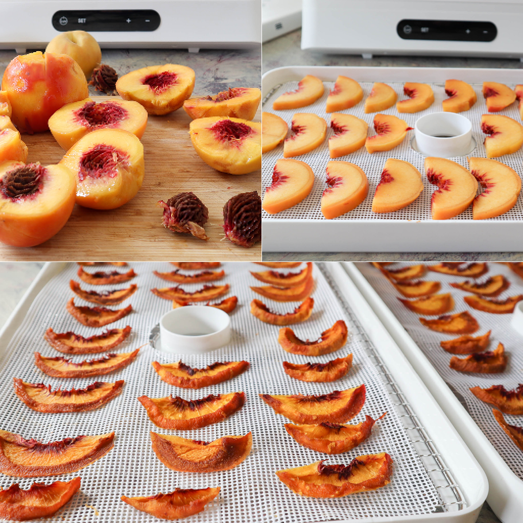 how to dehydrate peaches