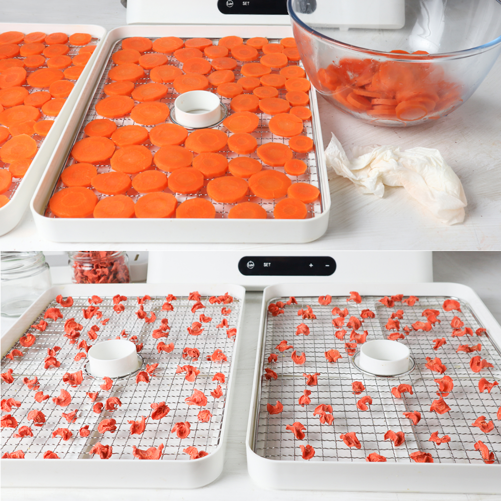 how to dehydrate carrots