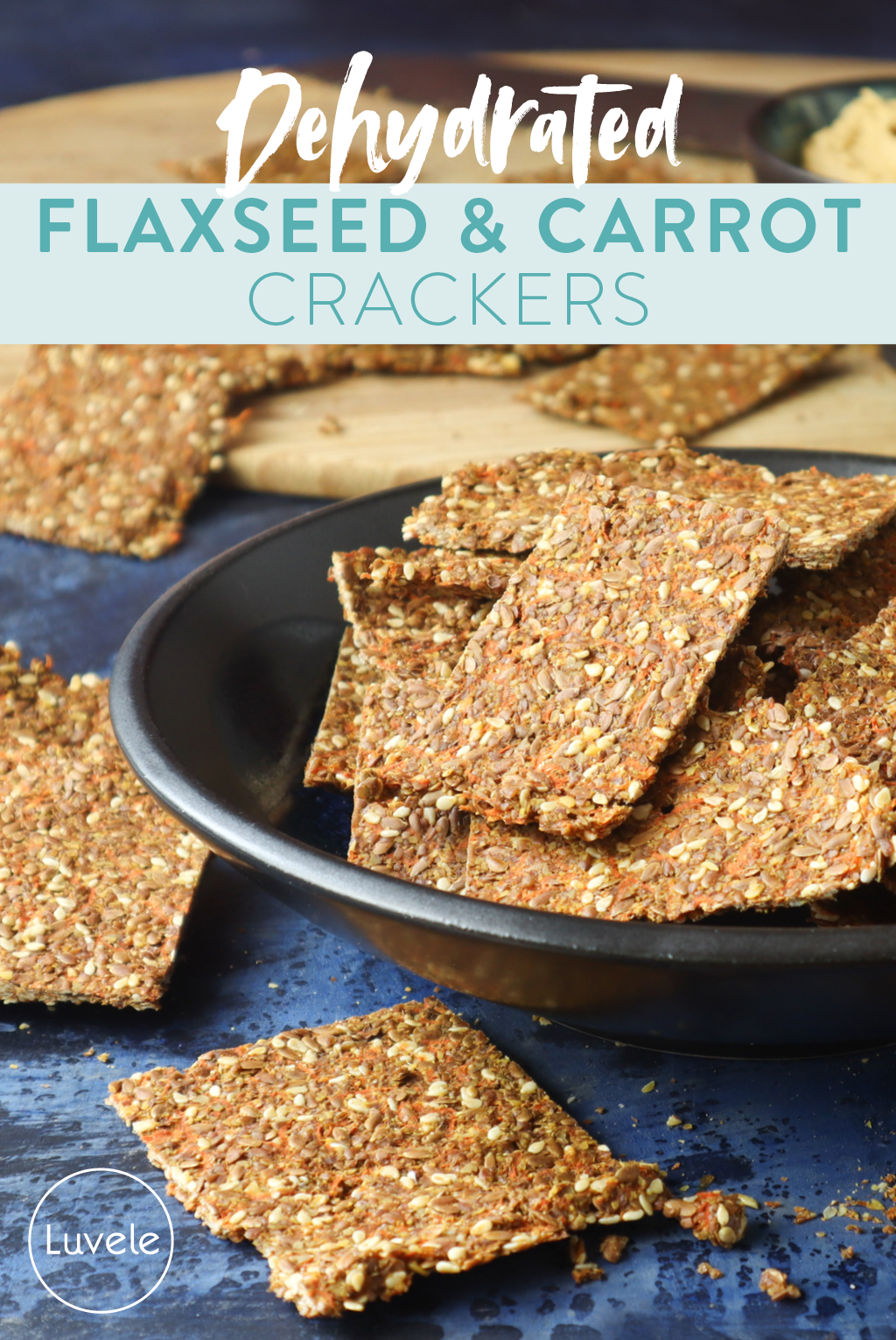 flaxseed and carrot crackers