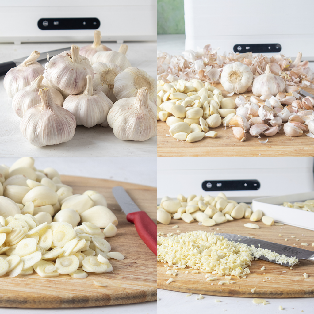 how to dehydrated garlic