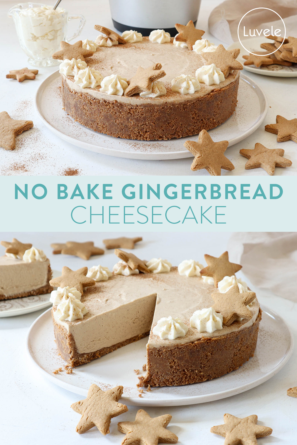 no bake gingerbread cheesecake