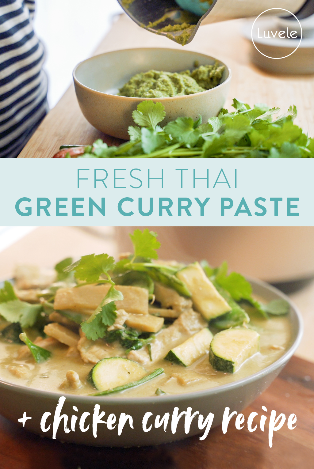 Fresh Thai green curry paste