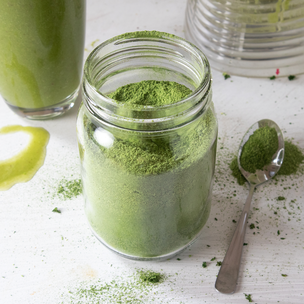 How to Make Green Superfood Powder for Smoothies - Joyful Abode