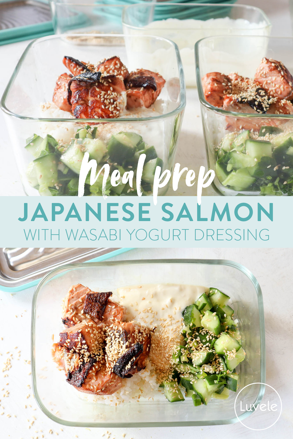 Japanese salmon meal prep 