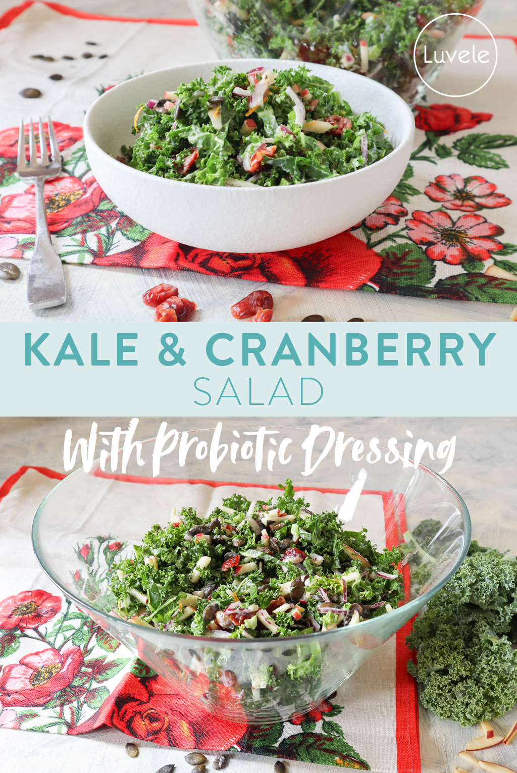 Kale and cranberry salad