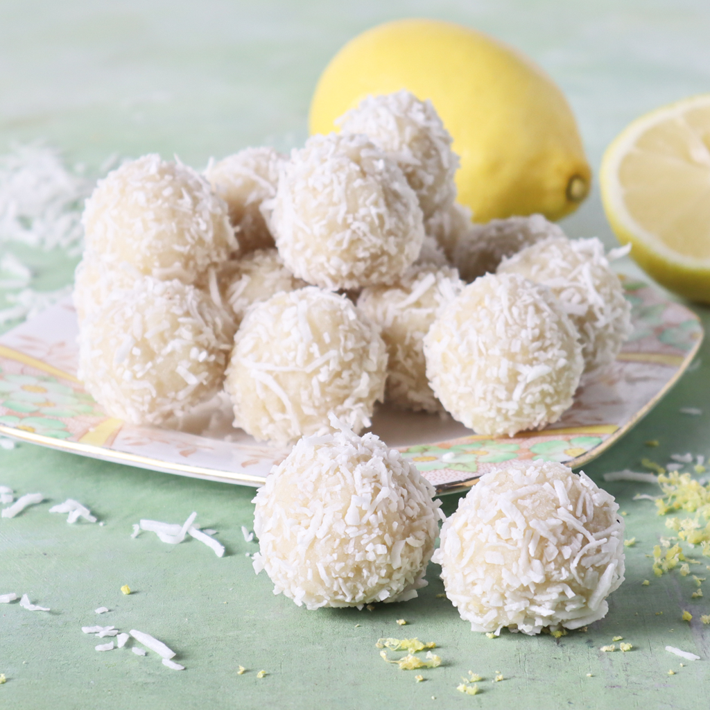 lemon and coconut bliss balls