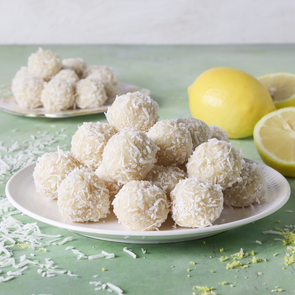 lemon and coconut bliss balls