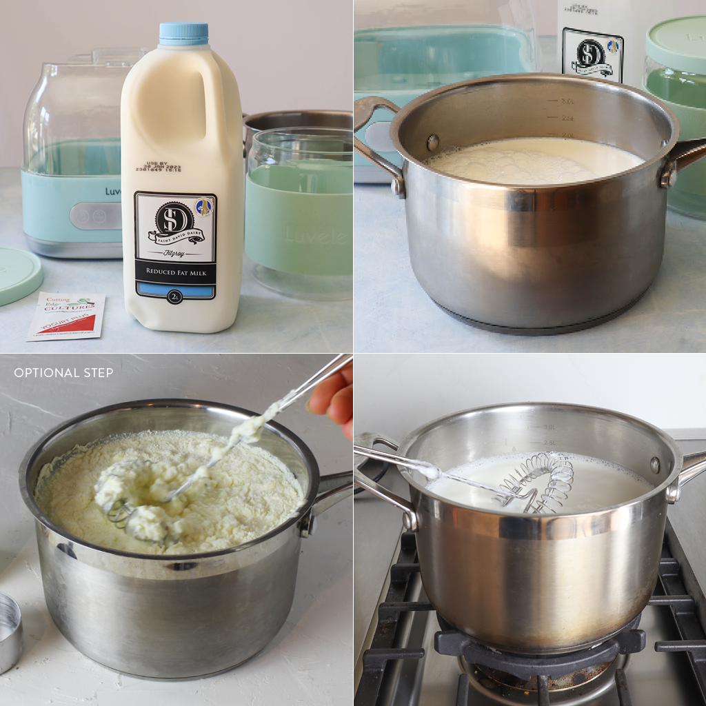 skim milk yogurt recipe steps