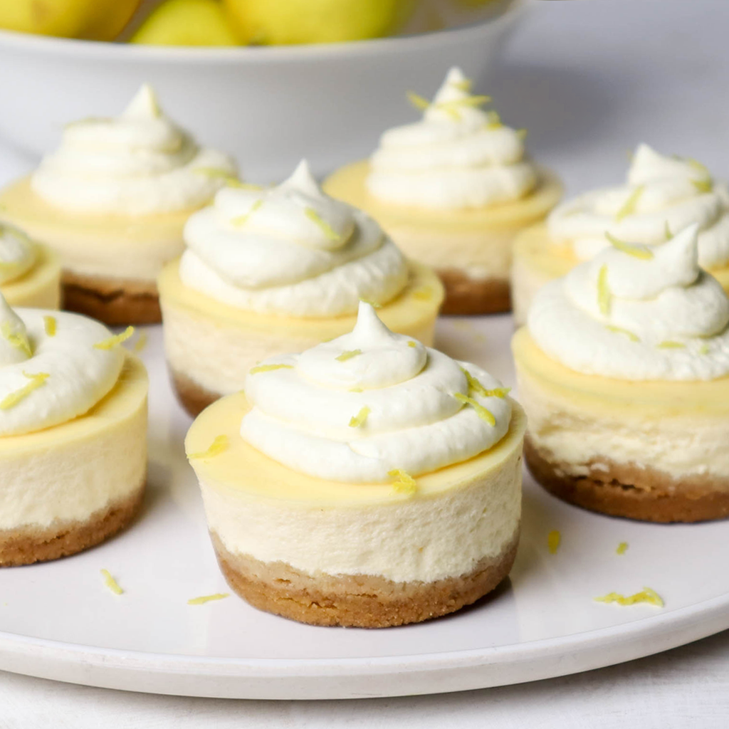 Mini lemon cheesecake