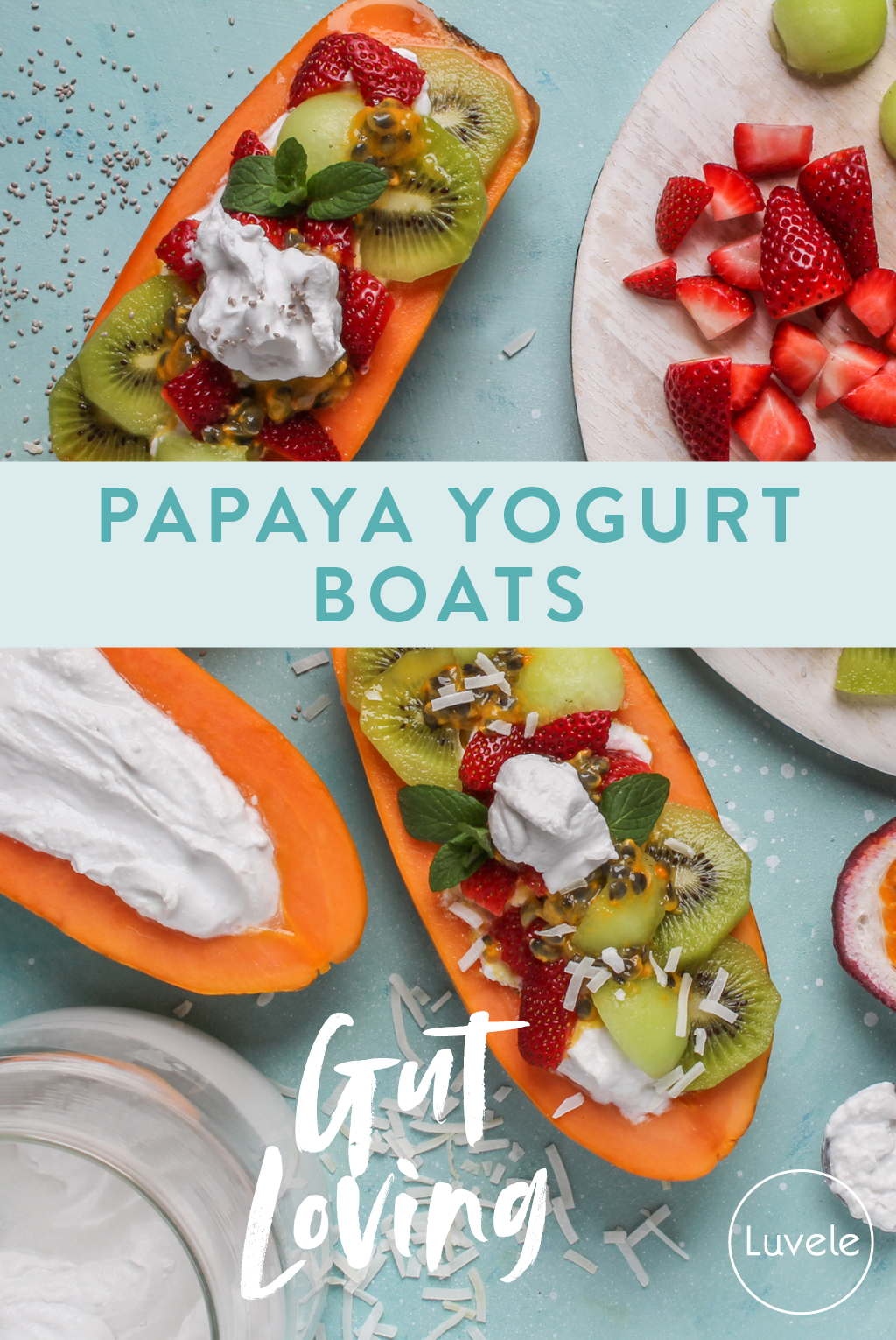 Yogurt Papaya Boats
