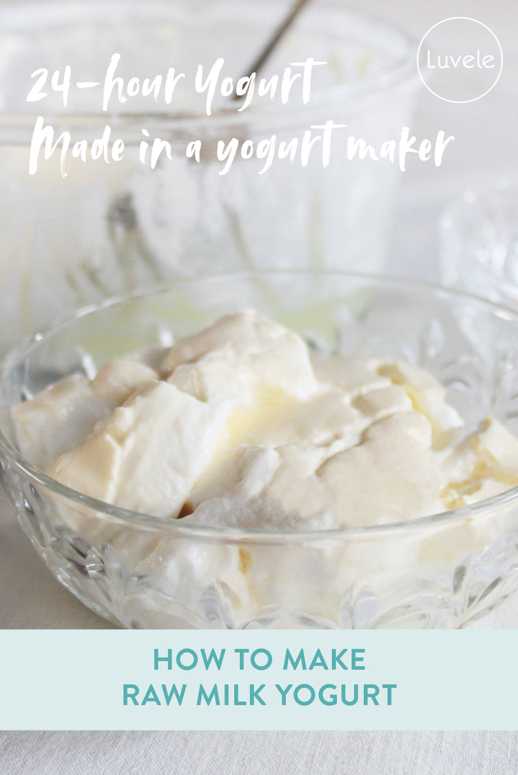 homemade raw milk yogurt