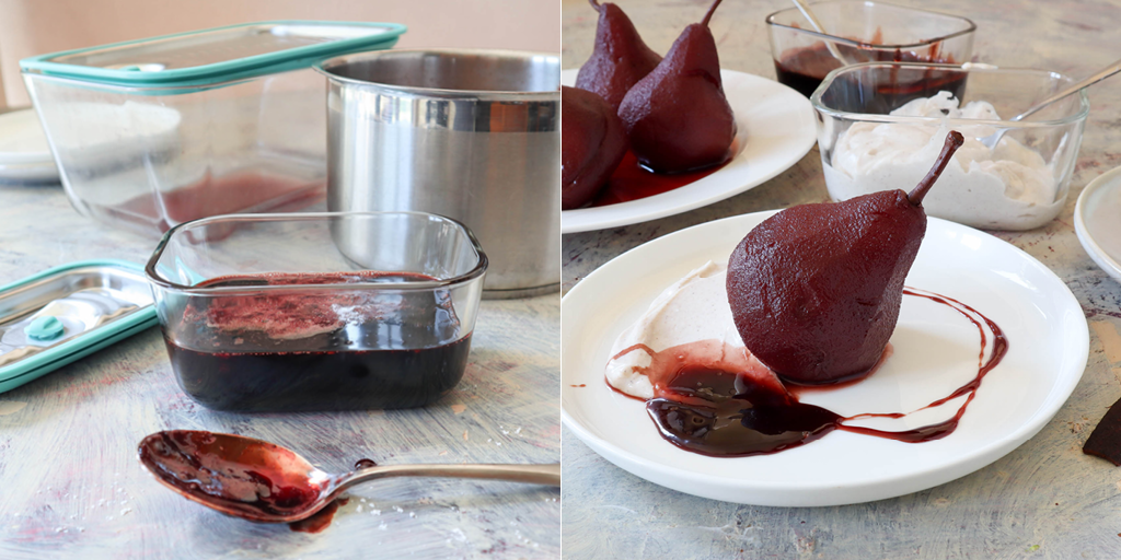 red wine pears