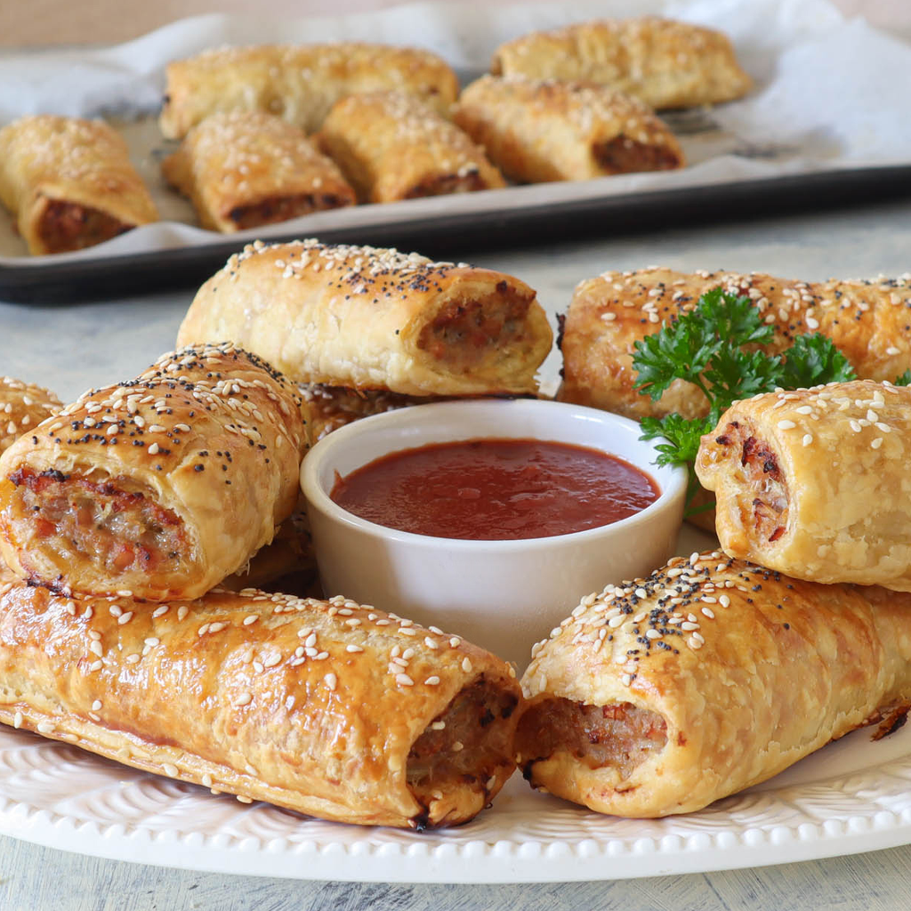 homemade sausage rolls