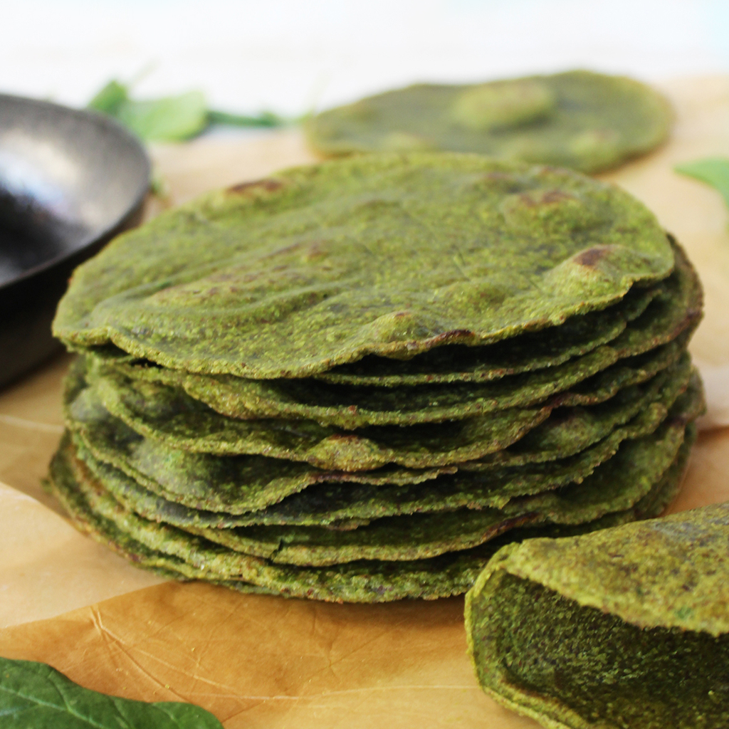 spinach chapati