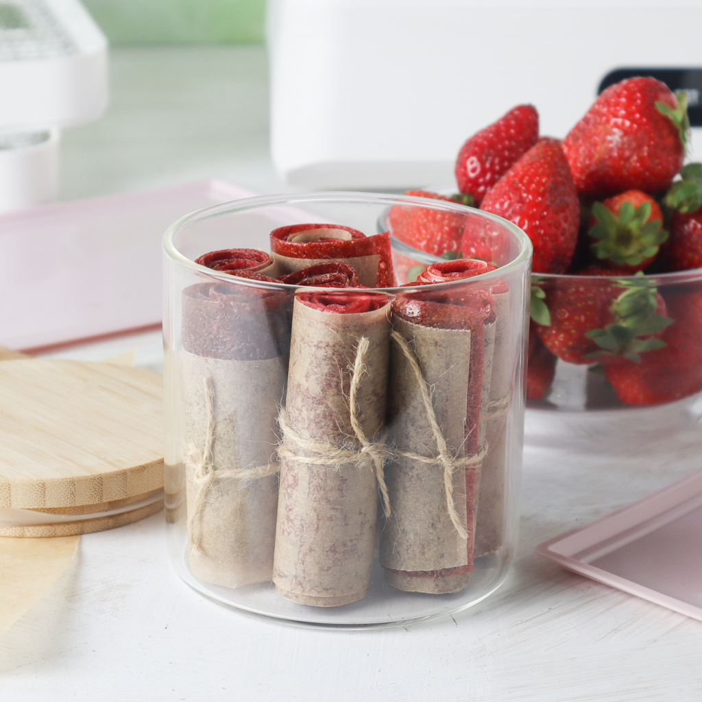 strawberry rollups fruit leather