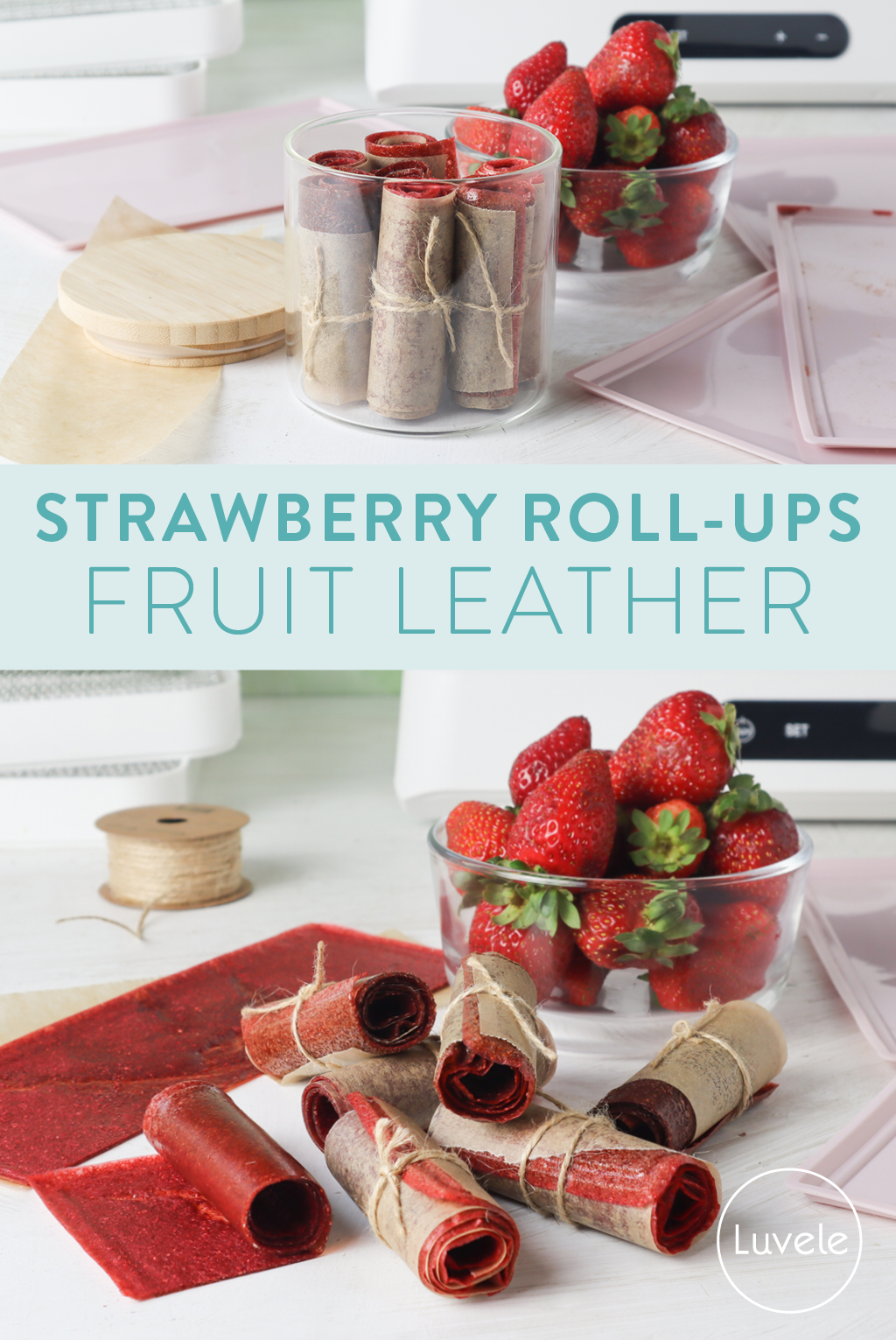strawberry rollups fruit leather