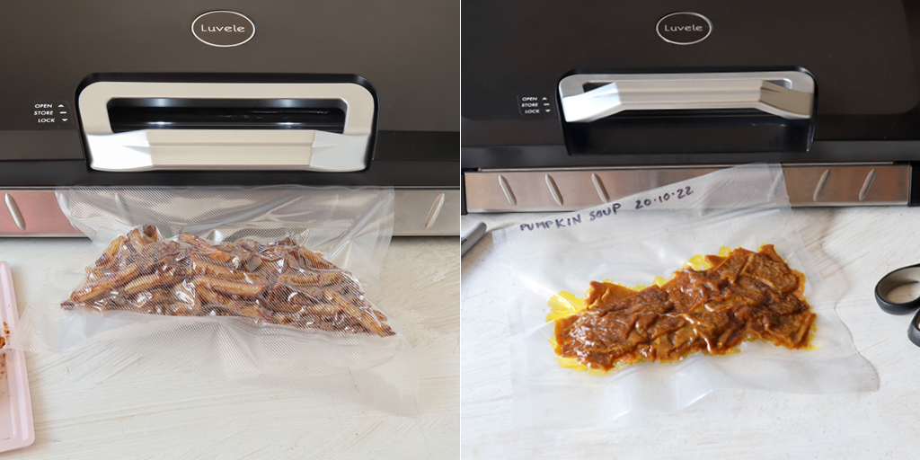 vacuum sealing hiking meals