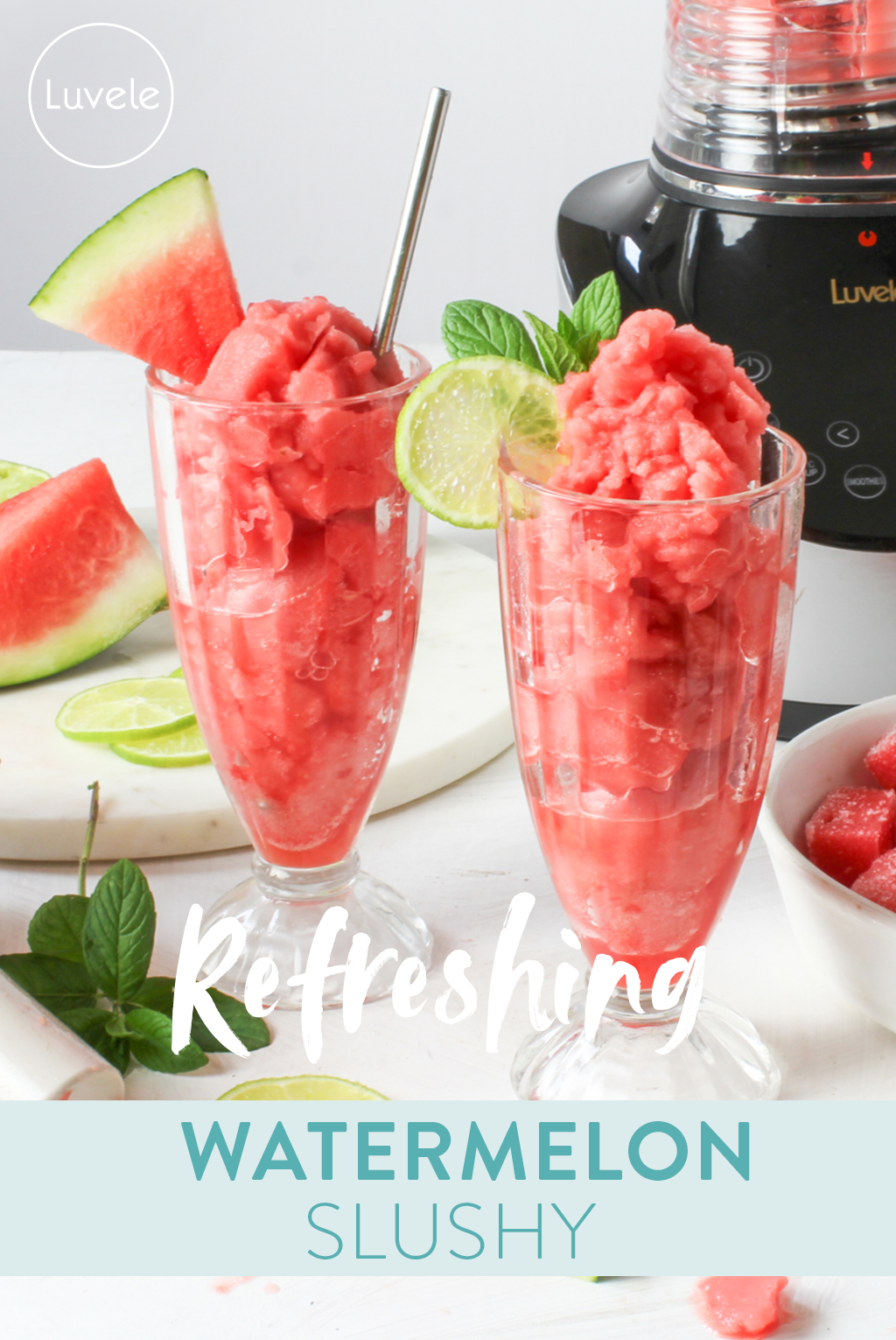 Summer loving watermelon slushy recipe - Luvele US