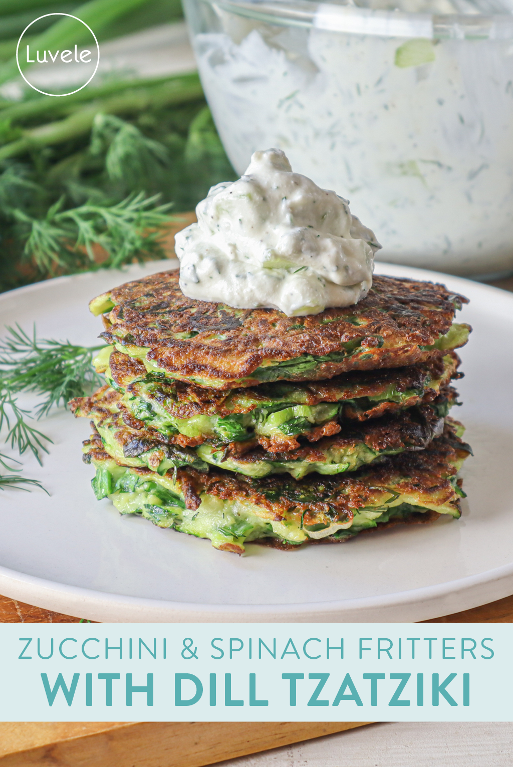 zucchini and spinach fritters