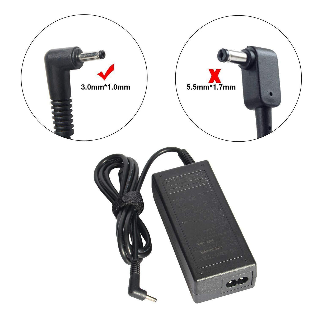 ACER CHARGER 45W 19V 2.37A 3.0*1.1