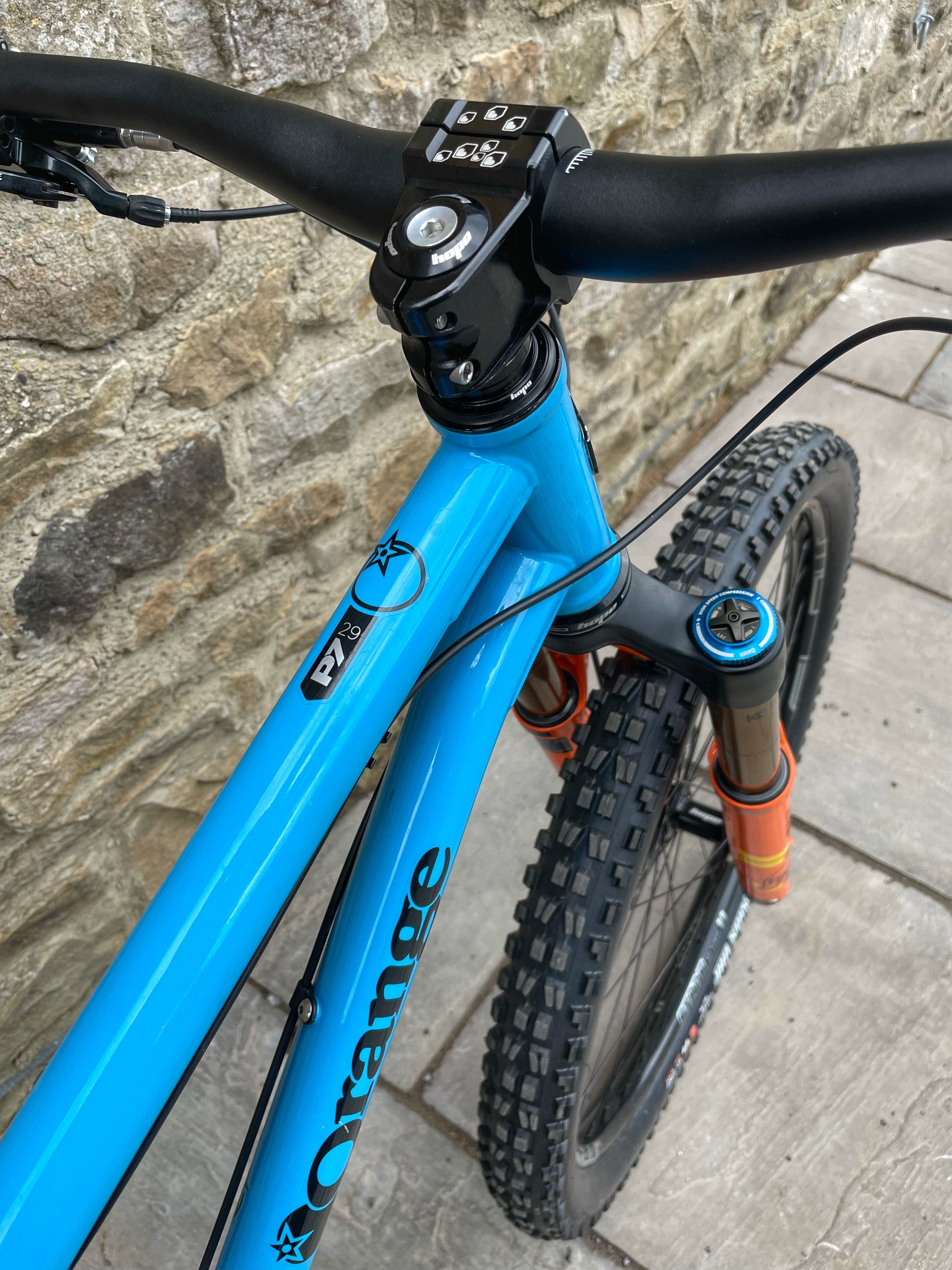 orange p7 29er frame