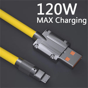 120W 6A Super Fast Charge Type-C Liquid Silicone Cable