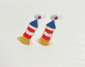 Firework Beaded Earrings - KK's