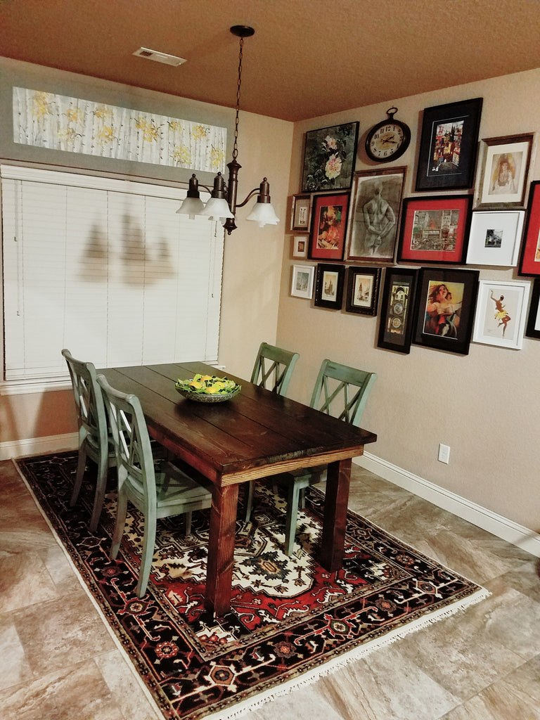 Dining Room with an Oriental Rug