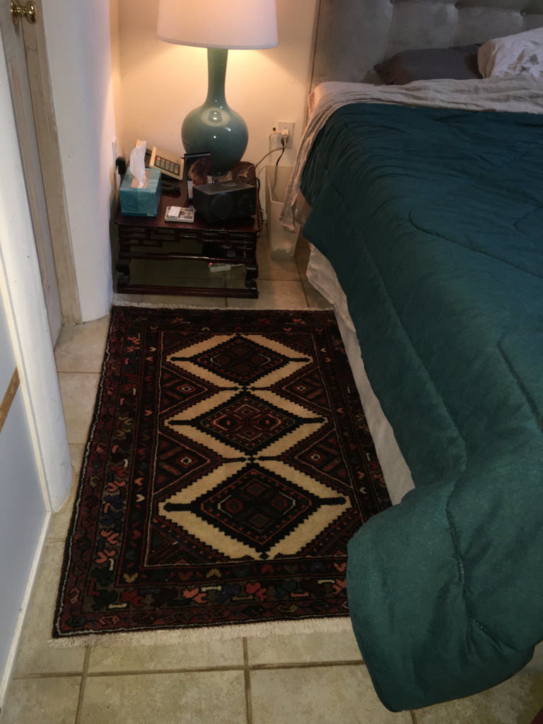 Light Tile with Oriental Rug