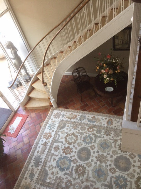 Floral Motifs on an Oriental Rug